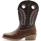 Brown Faux Leather Vamp