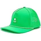 Neon Green Hat/Multi-color Rope