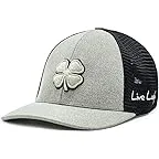 Heather Olive Hat/Black Mesh/3d Sand Clover