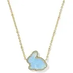 Gold Matte Light Blue Dichroic Glass