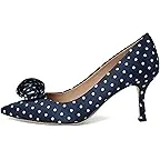 Navy/White Polka Dot Print Textile