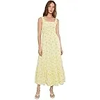 Estelle Yellow Ltwt Oxford Stripe With Lemon Bee Embroidery