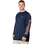 Collegiate Navy/Sunset Red Logo