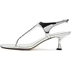 Silver Mirror Metallic Leather
