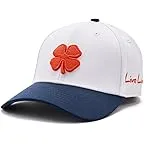 White/Navy Hat/3d Orange Clover