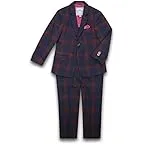 Navy Cranberry Plaid