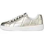 Soft Gold Quilted Leather/White