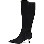 Black Suede Wide Calf