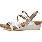 Soft Silver Leather/White/Gold Leather Combination
