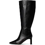 Black Leather Extra Wide Calf