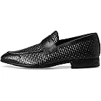 Black Embossed Leather