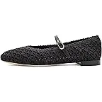 Black Woven Fabric/Leather