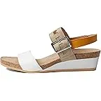 White/Beige/Marigold Leather Combo