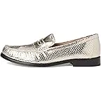 Gold Snake Print Leather