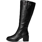 Black Leather Wide Calf