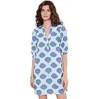 Day Dream Blue Seashell Jacquard Yarn Dyed Stripe