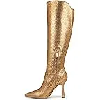 Medallion Gold Snake Wide Calf