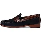 Navy Waxed English Suede/Brown Full Grain