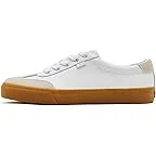 White/Light Grey Leather/Suede