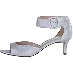 Silver Metallic Suede