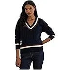 Lauren Navy/Cream/Dark Garnet