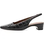 Black Croc Print Leather