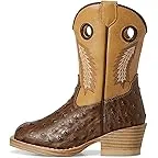 Brown Faux Ostrich Vamp