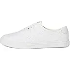 White Woven Canvas/Leather/White