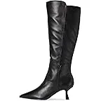 Black Leather Wide Calf