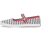 White/Navy/Red Stripe Twill