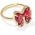 Gold Scarlet Red Mother Of Pearl