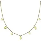 Gold Light Green Crystal