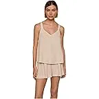 Gingham White/Warm Taupe