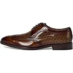 Mahogany Brush-off Houndstooth Calfskin