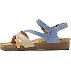 Marigld Beige Blue Leather Combo