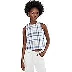 Oversized Blue/White Plaid