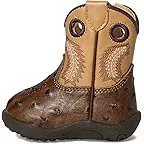 Brown Faux Ostrich Vamp