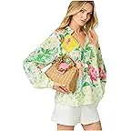 Multi Poppy Party Engineered Woven Top