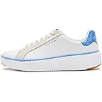 White Leather/Azure Blue Crocodile Print Leather