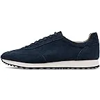 Navy Leather Suede