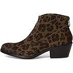 Brown Leopard Suede