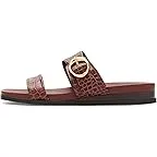 Mahogany Crocodile Print Leather