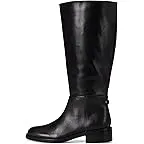Black Leather Wide Calf