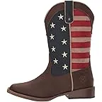 Faux Leather Vamp Stars & Stripes Shaft
