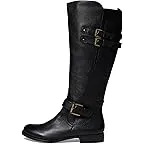 Black Wide Calf Leather