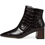 Dark Chocolate Croc Print Leather