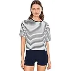 White/Indigo Stripe