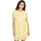 Mimosa Yellow Full Bloom Knit Crochet Panel