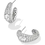 Silver Metal White CZ