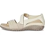 Beige Nubuck/Ivory Crinkle Patent Leather